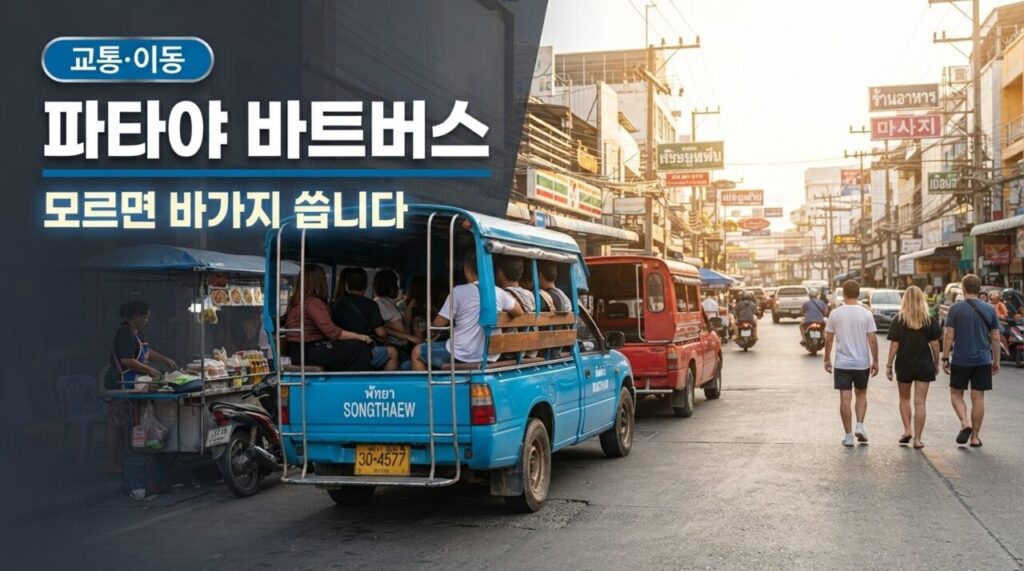 파타야 바트버스 썽태우 유튜브 썸네일