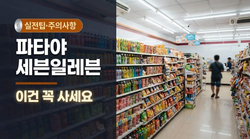 파타야 세븐일레븐 유튜브 썸네일