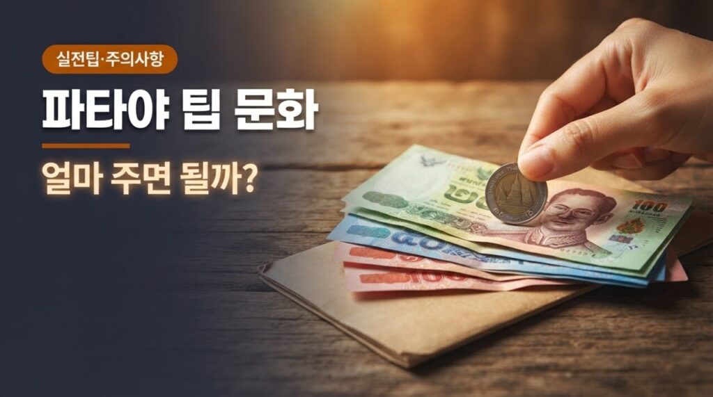 파타야 팁 문화 유튜브 썸네일