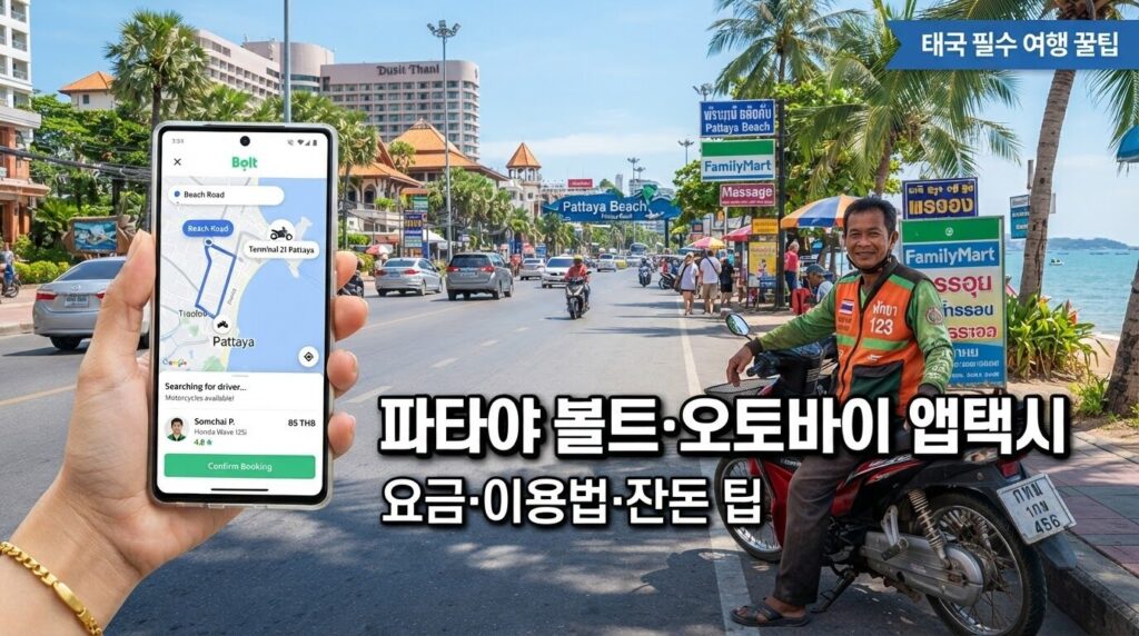 파타야 볼트·그랩·오토바이 앱택시