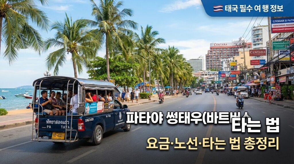 파타야 썽태우(바트버스) 타는 법