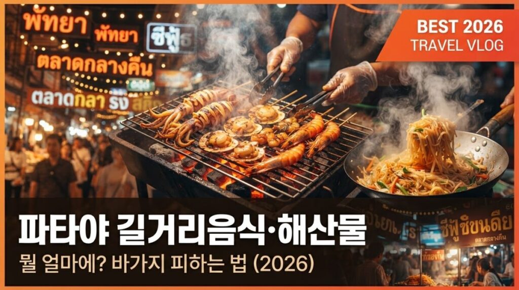 파타야 야시장 길거리음식과 해산물